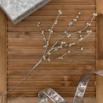 Ветка декоративная «Волшебство» 75 см, Серебро