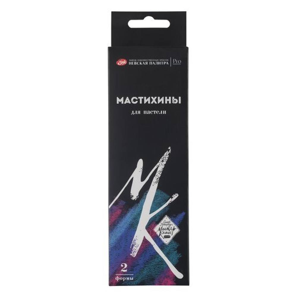 Набор мастихинов для пастели "Мастер-Класс", 2 формы (овал и треугольник), 20 сменных губок NEW!