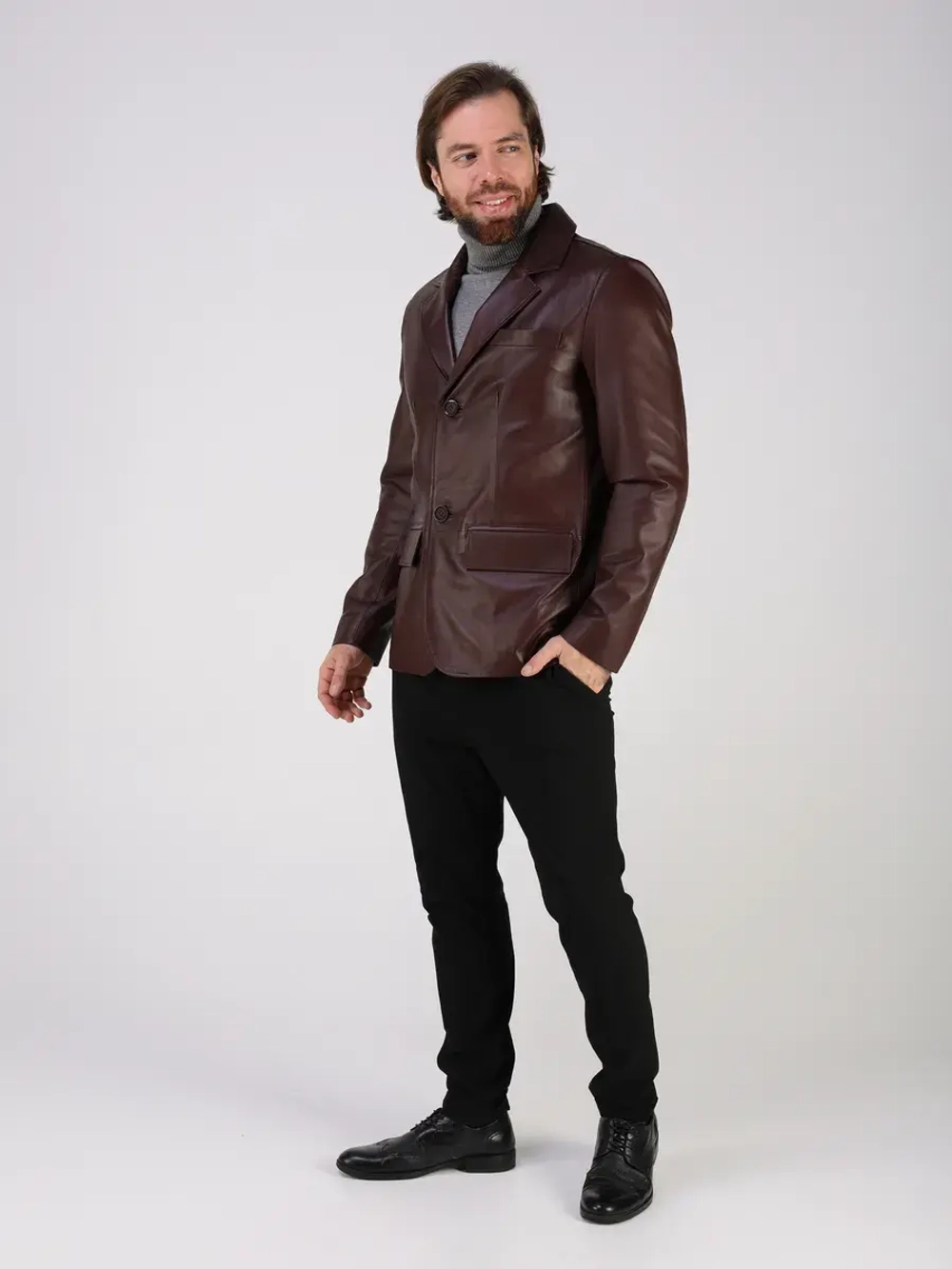 Куртка из натуральной кожи пиджак