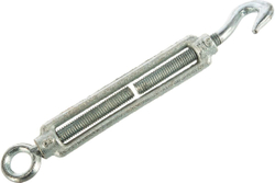 Талреп STAYER DIN 1480, крюк-кольцо, М8, 10 штук, оцинкованный 30515-08