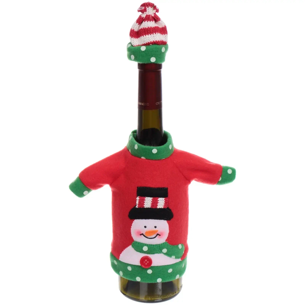 Украшение на бутылку «Новогодний наряд» 12*18 см
