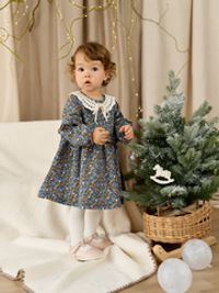 Платье с рюшами "Ночной сад" 0+