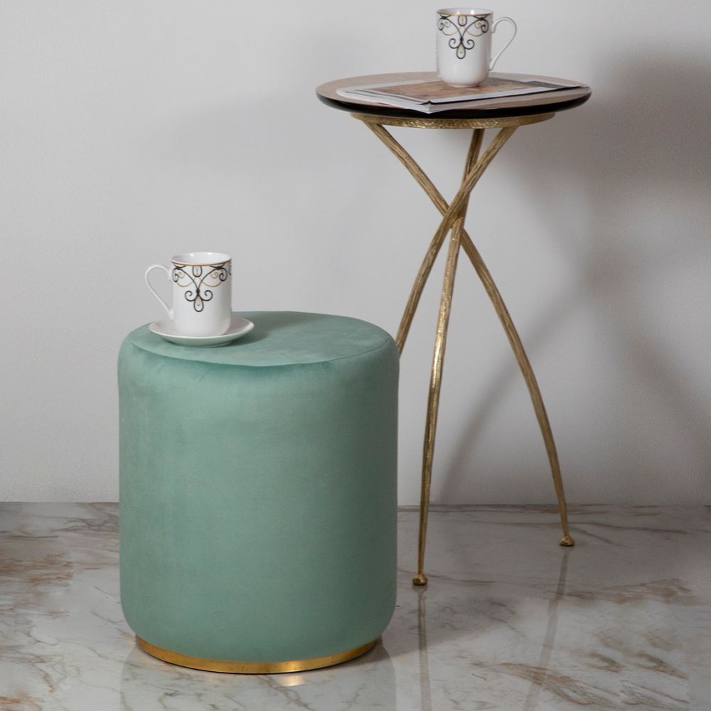 Банкетка ENZO Аквамарин Голд