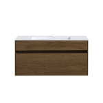 База под раковину Chiara 1000 подвесная, 1 выкатной ящик soft-close, T.Oak