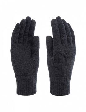 Перчатки unisex Norveg Merino TEC Touch Screen 22TECGLU, антрацит меланж