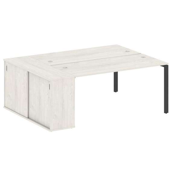 Метал Систем Рабочая станция с шкафом-купе на П-образном м/к БП.РС-СШК-1.4 Т