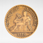 France, 50 Centimes 1924 - Chambers of Commerce, VF