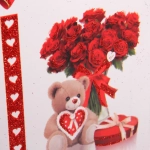 Пакет подарочный «I LOVE YOU!» 26*32*10 см, микс