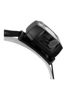 Фонарь аккумуляторный налобный AccuH3-L5W-bk LED 5Вт + 2хRED SMD IP54 5 режимов: 100проц. 180лм 3.5ч/50проц. 110лм 5.5ч/30проц. 65лм 15ч/красн. 28ч/мигающ. красн. 12ч аккум. управл. жестами черн. JazzWay 5036703