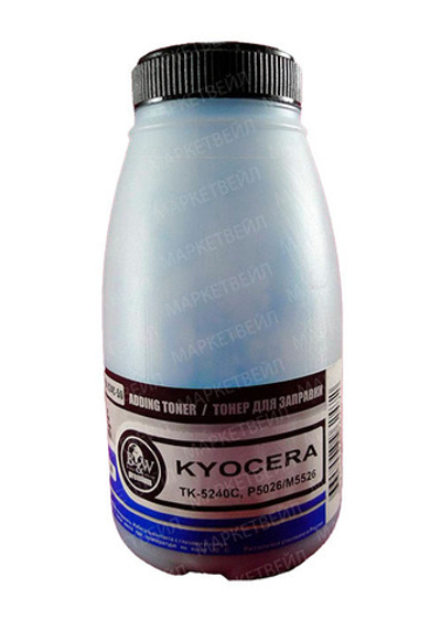 Тонер для Kyocera TK-5240C, P5026/M5526 Cyan (фл. 50г) 3K Black&White Premium фас.Россия