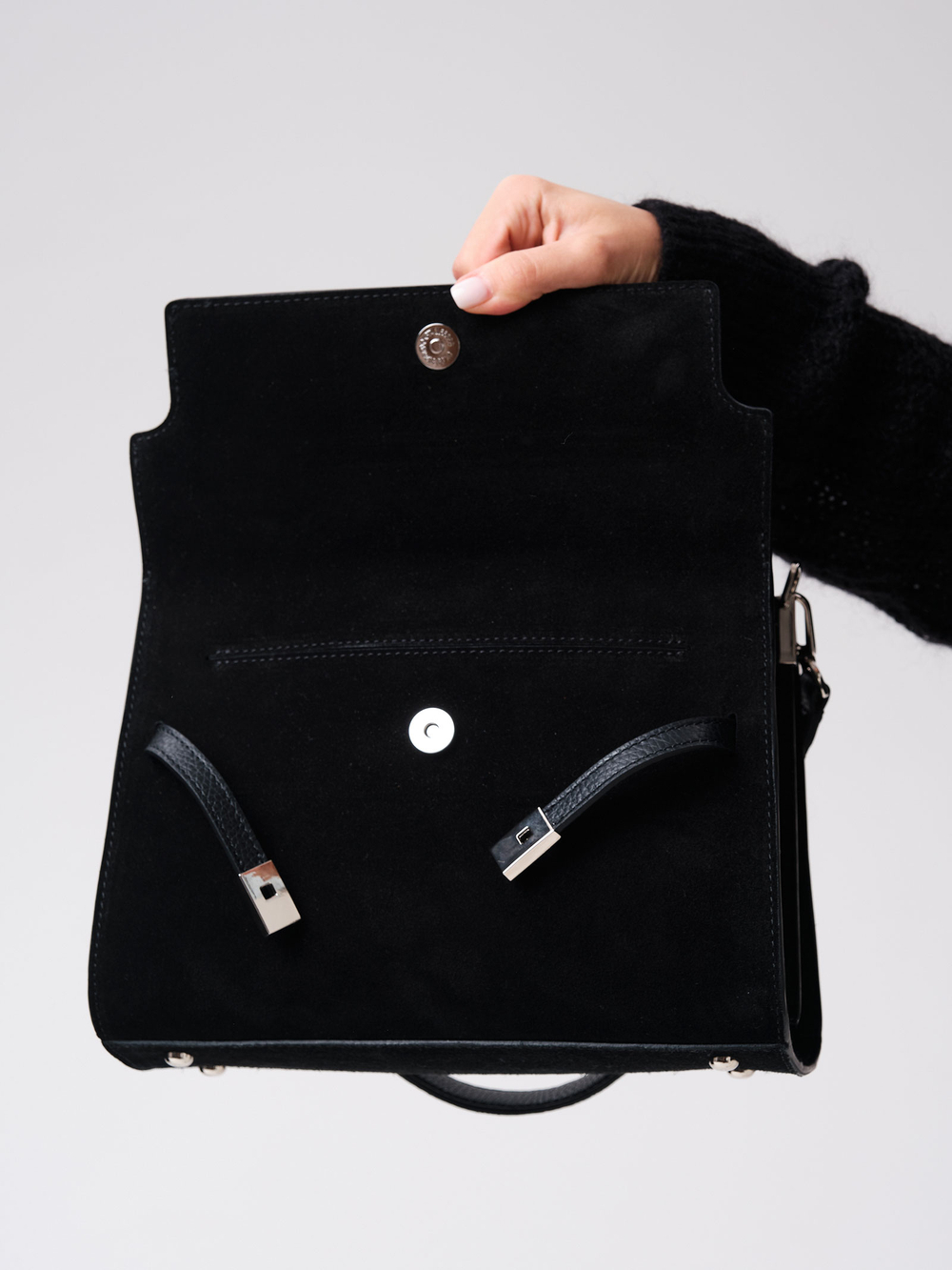Замшевая сумка Rachel DBR 31361 черный