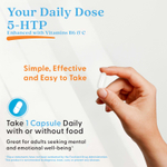 Doctor's Best, 5-HTP, обогащённый витаминами B6 и C, 120 растительных капсул