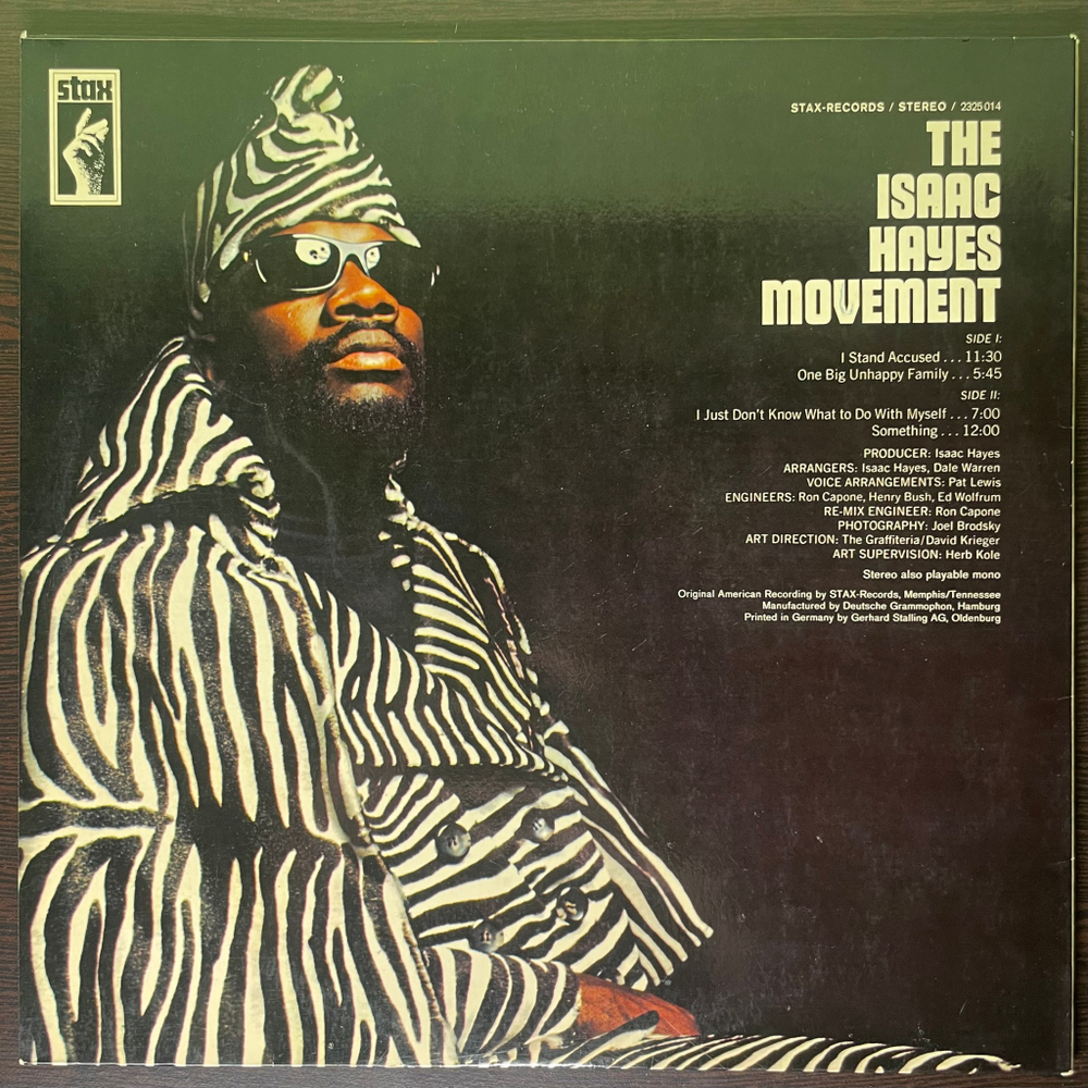 Isaac Hayes ‎– The Isaac Hayes Movement (Германия 1971г.)