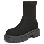 Teenmix Luxury Elegant Slimming Boots Mesh Crew Stretch Boots 5cm Women"s