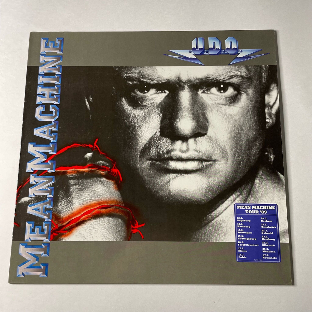 Винтажная виниловая пластинка LP U.D.O. Mean Machine (Germany 1989)