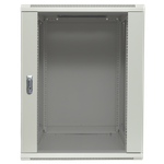 Шкаф настенный 19" TERACOM PRO 12U 600x600 мм дверь стеклянная с замком-ручкой серый