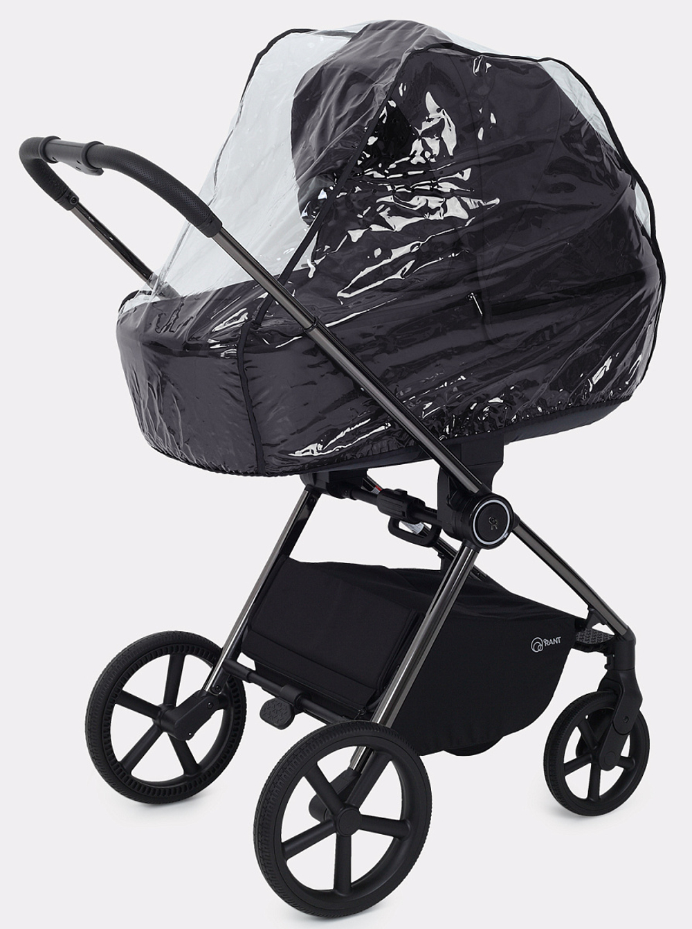 Детская коляска Rant Teo Black Chrome 2 в 1 Black