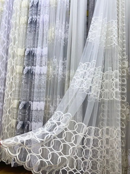 Тюль арт. 7780, цвет кремовый (высота 280 см, Турция)