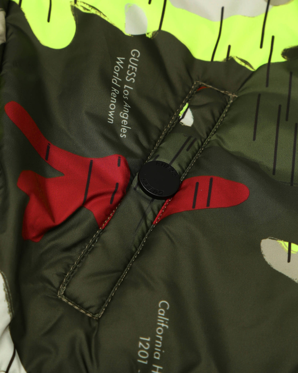 двухсторонняя куртка Guess - зеленый(N2BL07 WO06C)