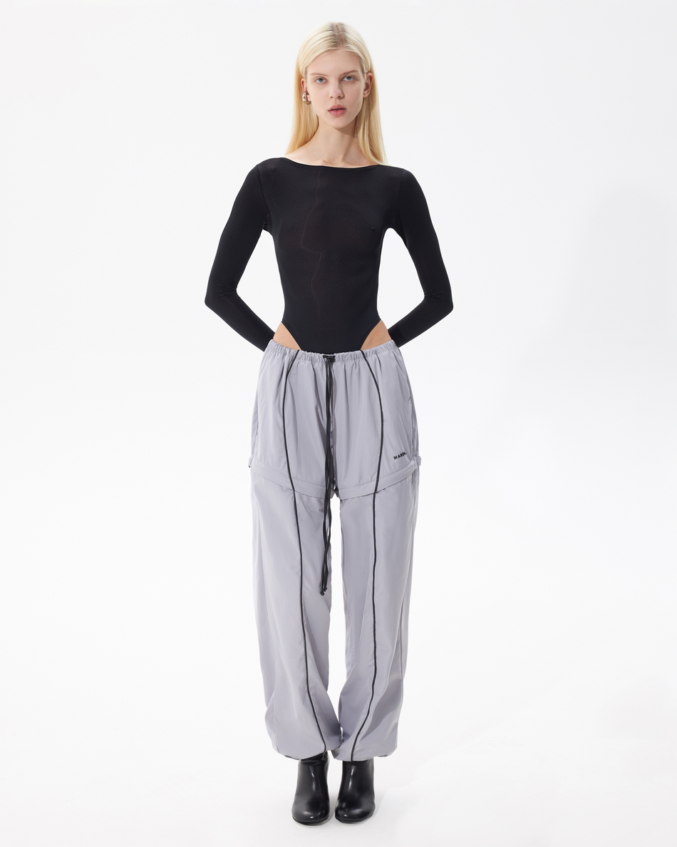 GREY TRANSFORMING  TRACKPANTS