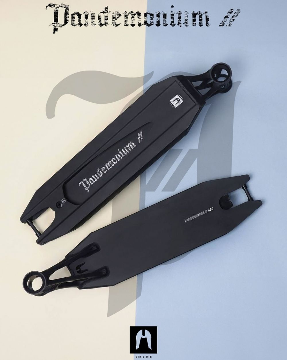 Дека для трюкового самоката Ethic Pandemonium V2 460 black