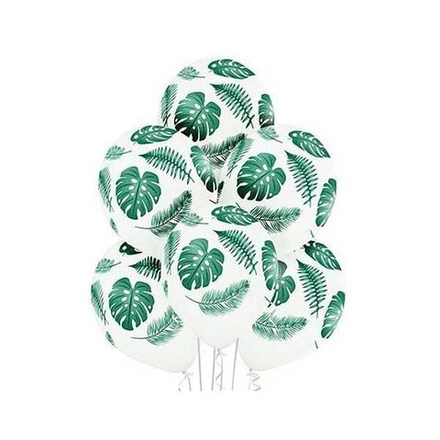 Шары с рисунком "Листья тропические" 36 см