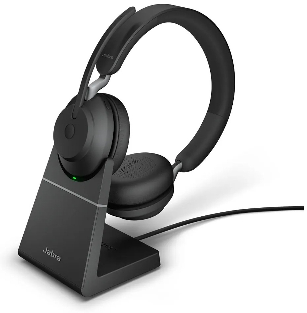 Наушники Jabra Evolve2 65 Link380c MS Stereo Stand черный