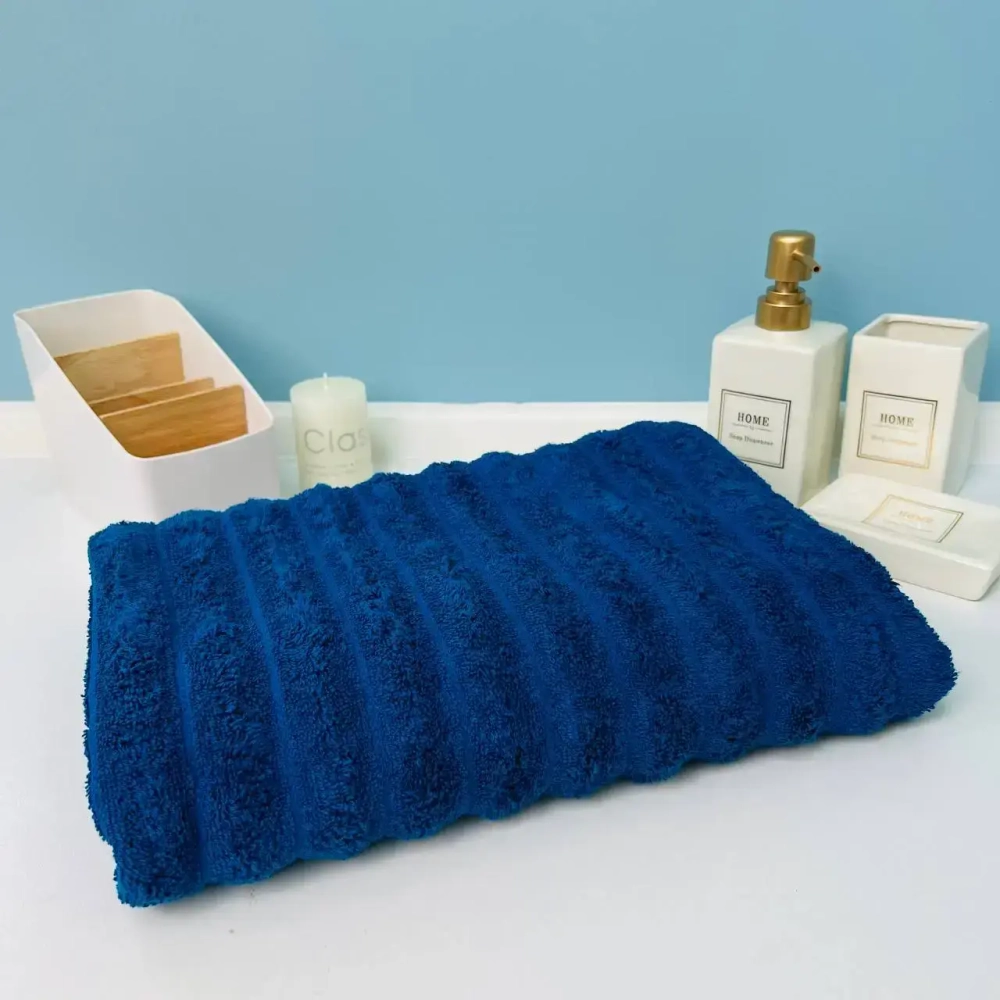 Полотенце махровое 70*140см «FLUFFY» цвет полуночный пион 06-144, плотность 500гр/м2