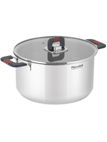 Кастрюля RONDELL RDS-1638 Stripes с крышкой 24 см, 5,2 л стальной