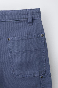 ZARA ШОРТЫ КАРПЕНТЕР, СИНИЙ