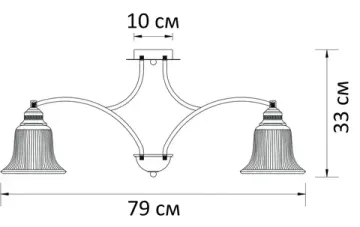 Люстра потолочная на штанге 8*E27 A2713PL-8WG белый/золотистый EMMA Arte Lamp
