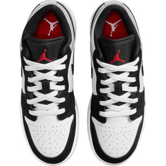 Иордания Air Jordan 1 Детские баскетбольные мячи Низкие Черно-белые с пандой Юнисекс