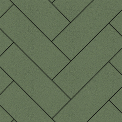 Тротуарная плитка ПРЯМОУГОЛЬНИК 600х200 мм - Стандарт Зеленый