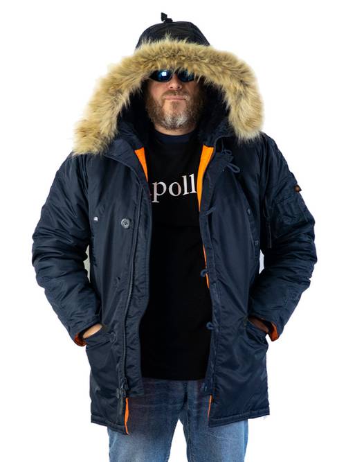 Куртка Аляска N-3B Nord Storm Husky III fleece 2024 (синий - r.blue/orange)