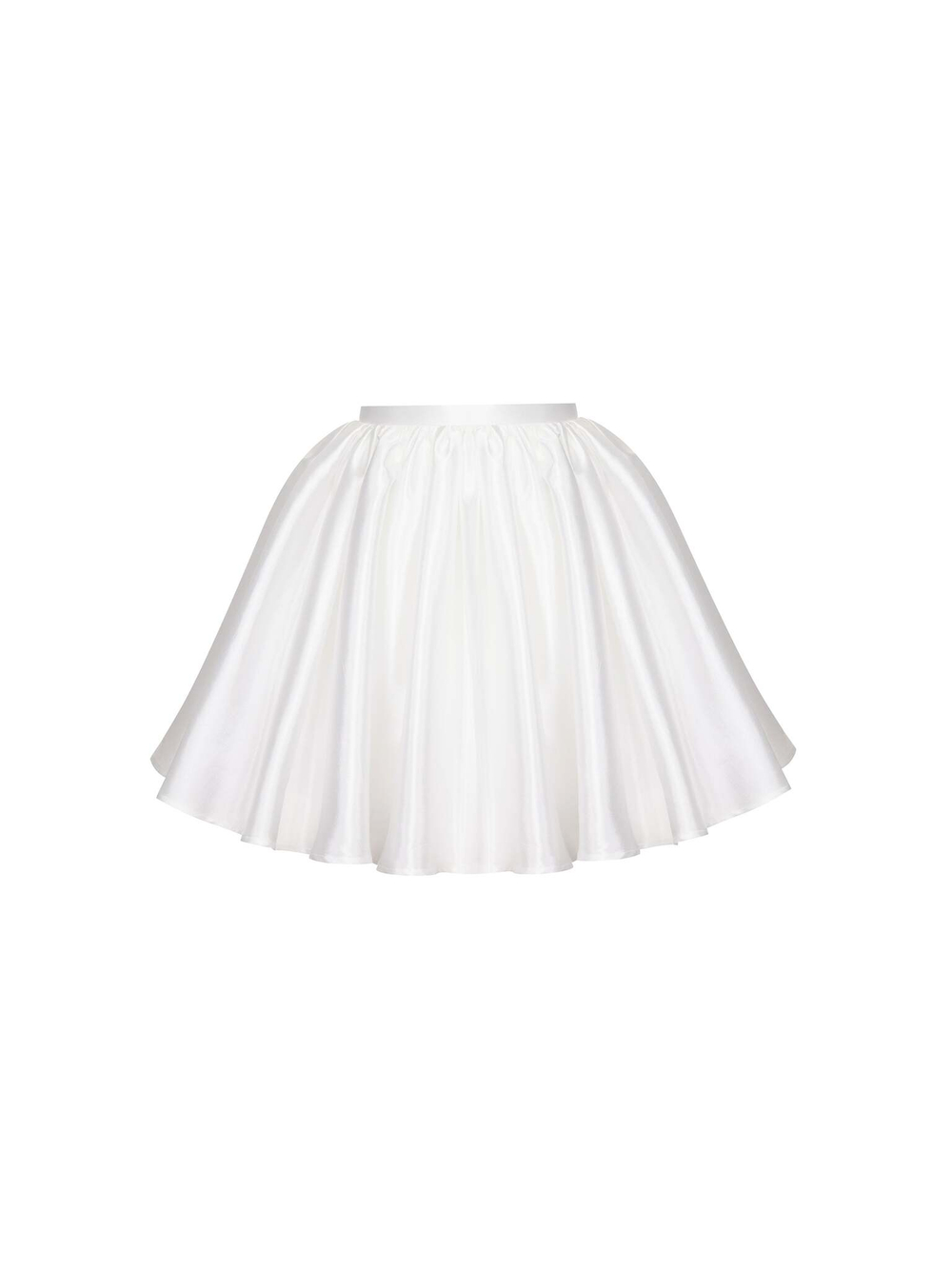 Юбка мини из тафты со сборкой