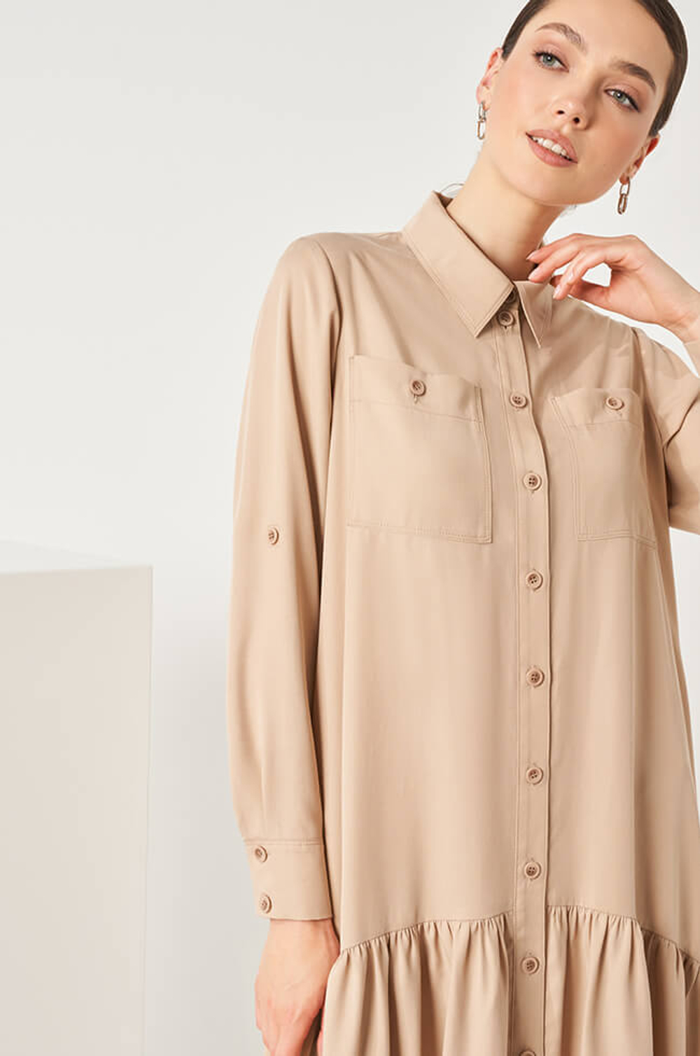 51474 Платье женское (бежевый)