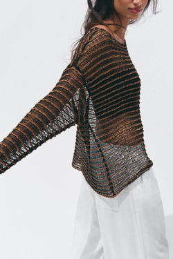 ZARA СВИТЕР, ЧЕРНЫЙ/ОРАНЖЕВЫЙ