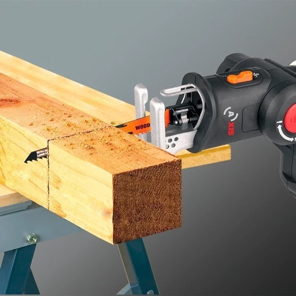WORX WX550.1 аккумуляторный лобзик (2 x 2 Ач, ЗУ)