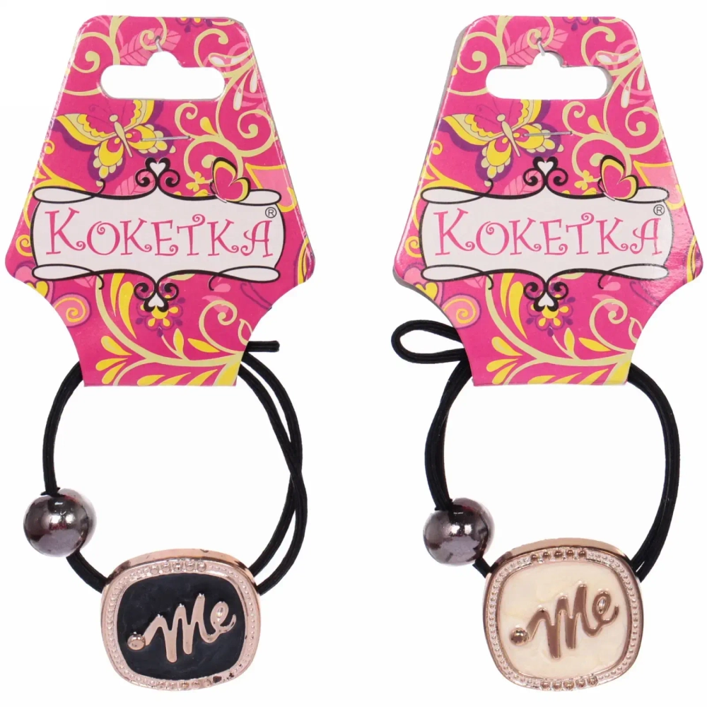 Резинка для волос 1шт «Кокетка - Aks Bambina», ME, микс 2 цвета, d-5см