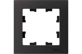 Рамка Systeme Electric ATLASDESIGN, 1-постовая, карбон, ATN001001