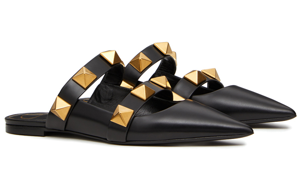Valentino Garavani Roman Stud Flat Mules