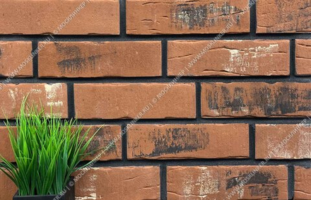 Petra «Клинкерный кирпич» 15П8 238x71x13-14 - Искусственный декоративный камень/плитка