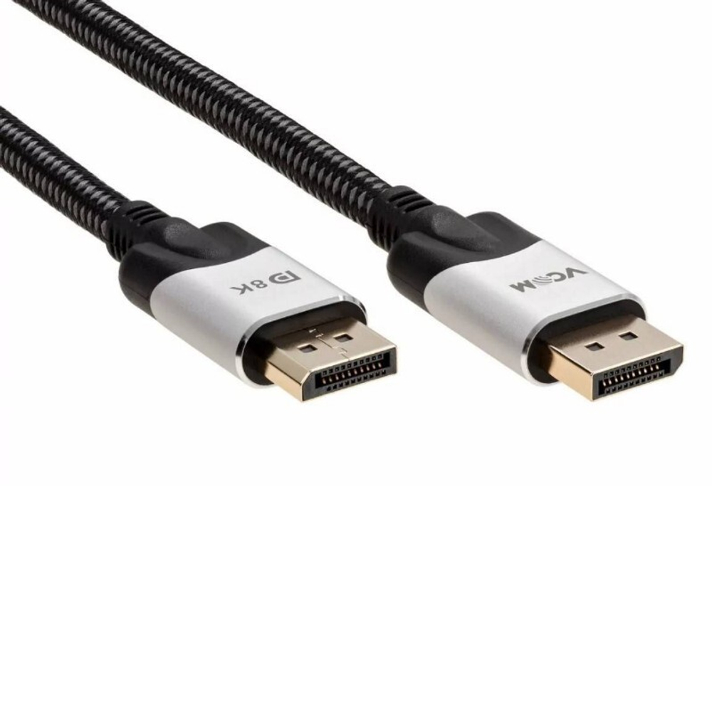 Кабель соединительный VCOM, DisplayPort v1.4, 8K@60Hz, 2m, медь
