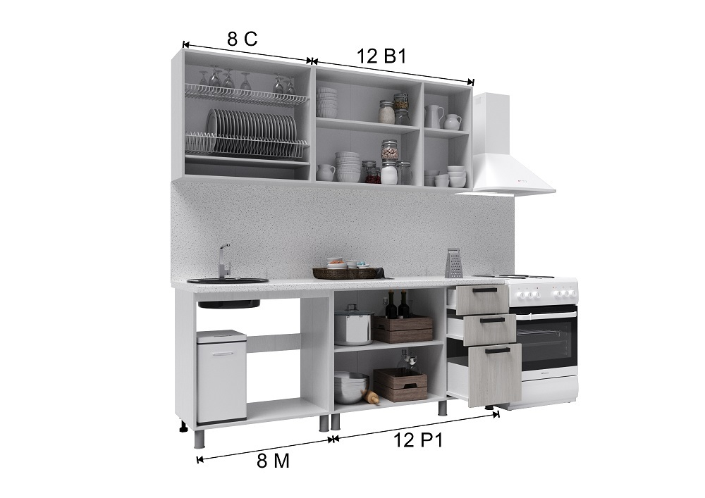 Кухня Кантри, 2м