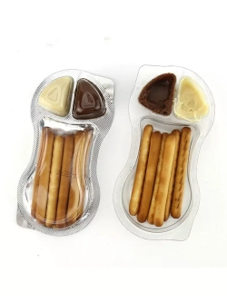 Печенье палочки с шоколадной пастой 2 шоколада 23 г * 20 шт