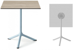 Стол ламинированный обеденный складной Scab Design Tripe Folding, голубой, состаренный дуб тортора