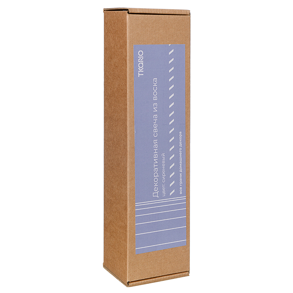 Свеча декоративная 25.5см Tkano Edge лаванда