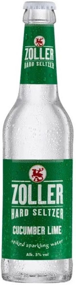 Слабоалкогольный напиток Цоллер Хард Зельцер Огурец-Лайм / Zoller Hard Seltzer Cucumber Lime 0.33 - стекло