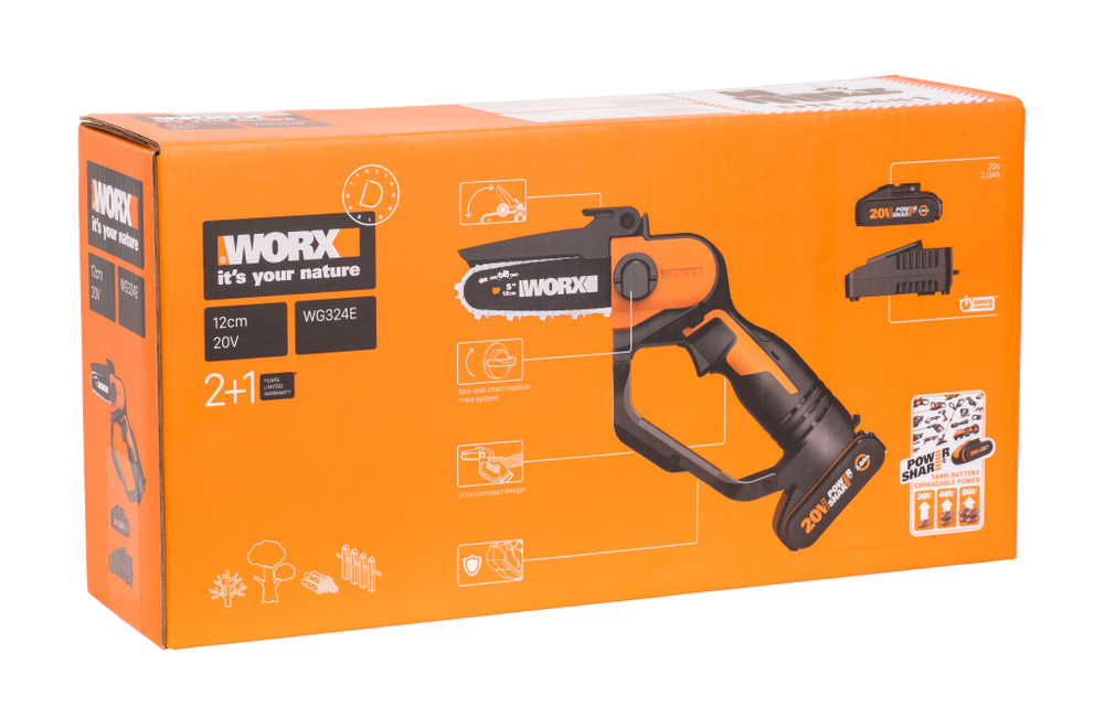 Пила аккумуляторная WORX WG324E