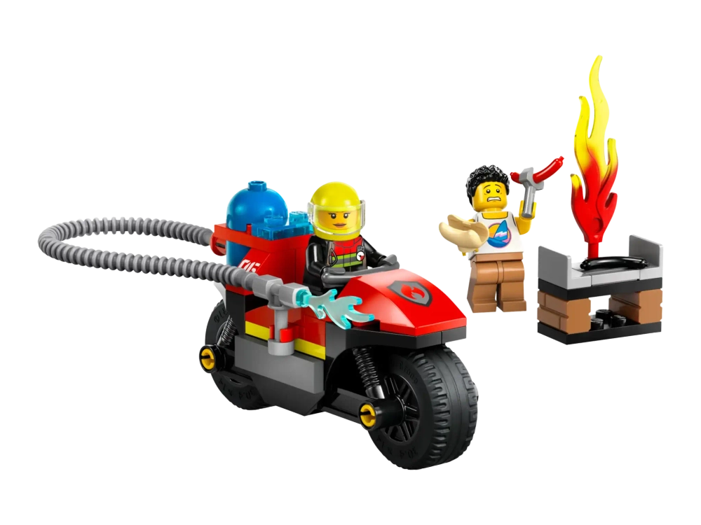 Конструктор LEGO City 60410 Пожарно-спасательный мотоцикл